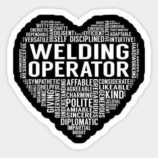 Welding Operator Heart Sticker